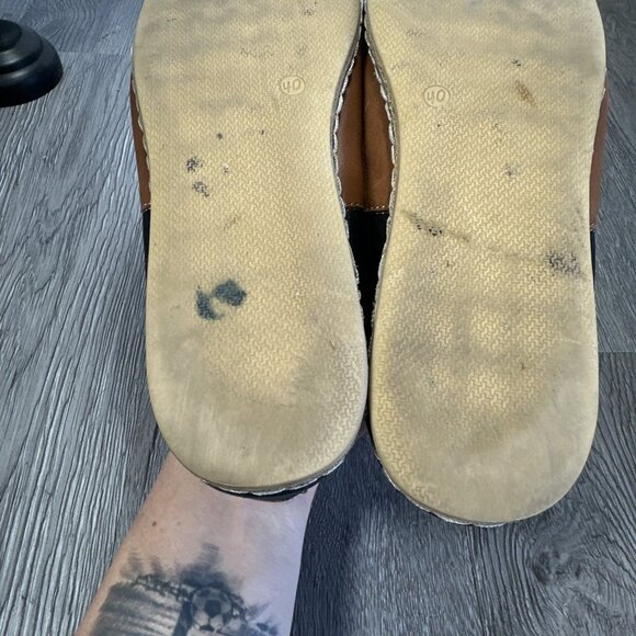 Charix Leather Ballet Flat Two Tone Brown Shoes Slip-On Women's Size EU 40 US 9 - Picture 10 of 11